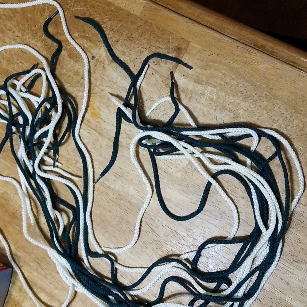 Laces 47" NEW long green and white
